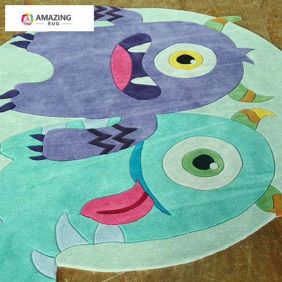 New Custom Design Commercial Use Carpet Cut Out Shape Carpet Rug Wool ...